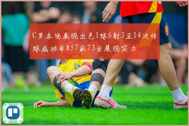 C罗本场表现出色1球6射3正14次传球成功率857获73分展现实力